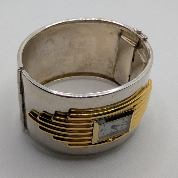 Gold and Silver Cuff Watch - Picture 6 of 6